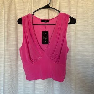 Hot Pink SAINTS Crop Top (L)